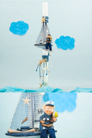 Trusou Baby Boat - Lumanare botez