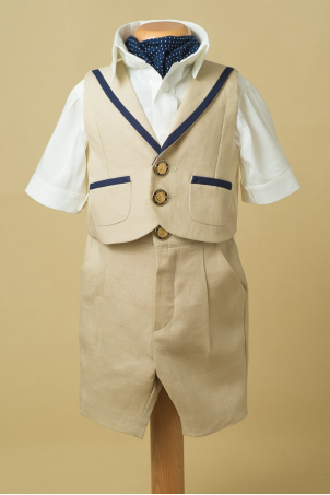 Vincent - Vest: chic summer suit for boys