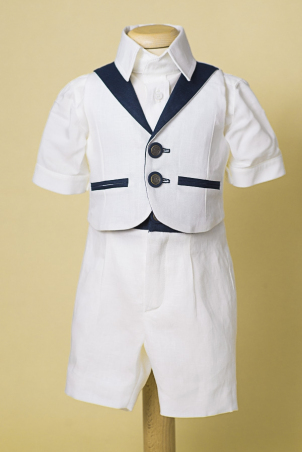 Benjamin - Vest: summer suit for little boys