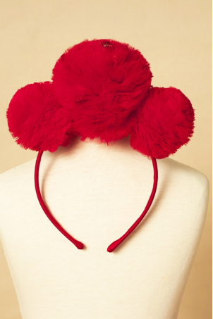 Red Snowballs - Girl headband