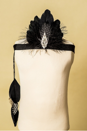 Black Swan - Bentita cu pene pentru fete