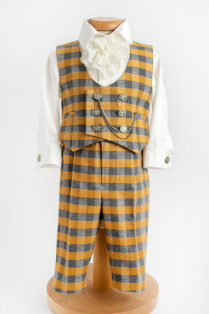 Golden Tweed - Chic suit for baby boys and toddlers