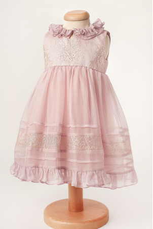 Jada - Special occasion boho chic silk & Chantilly lace dress