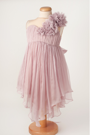 Athena - Soft elegant dress for girls made of silk chiffon