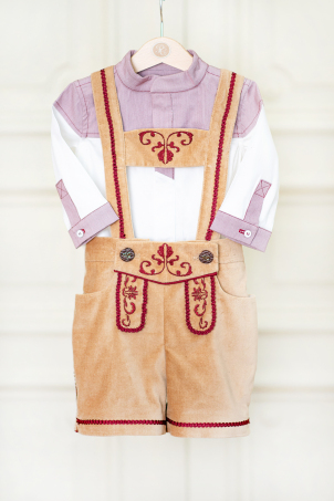 Captain von Trapp - Baby boy Tyrolean costume with embroidery