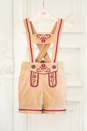 Captain von Trapp - Embroidered spielhosen pants for boys