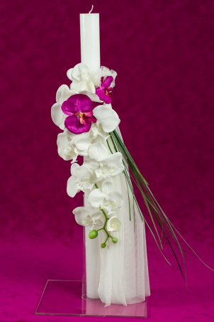 Trusou Orhidee - Lumanare de botez