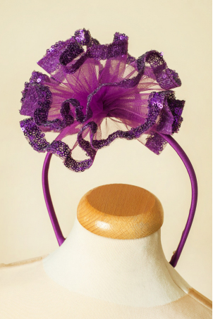 Purple Star - Girl sequins headband