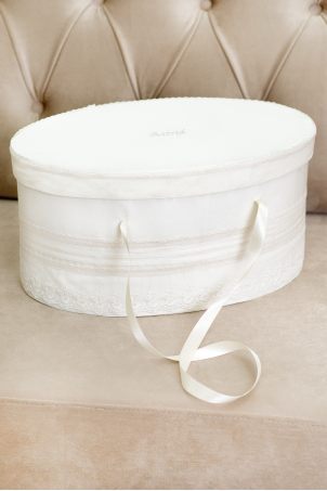 Jamie - Cutie trusou botez ivoire