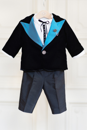 Elegant Rock - Elegant suit for boys with velvet jacket