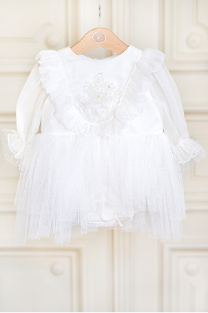 Delicate Flowers - Silk veil body with soft tulle tutu