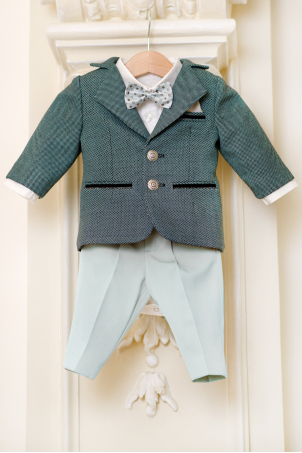 Winter Green Diamond - Boy Elegant Mint Green Suit