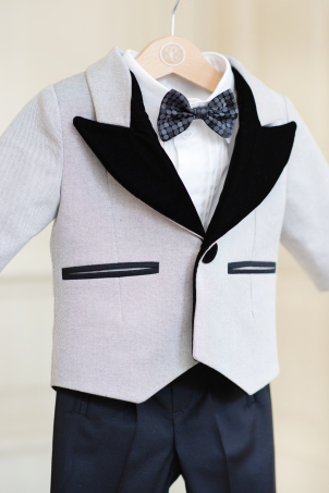 Forever Classy - Jacket for boys with velvet details