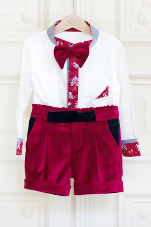 Red Winter - Adorable Christmas suit for boys