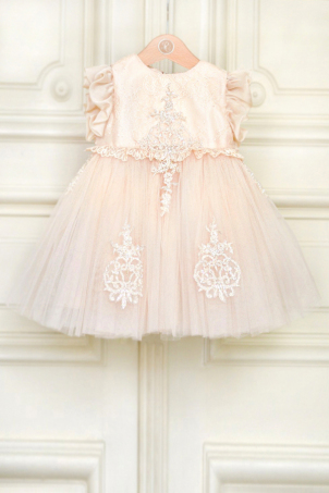 Petite Royal Duchesse - Special occasion girl dress with precious lace applications