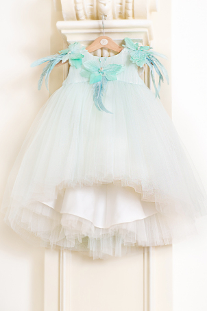 Flying Dream - Beautiful tutu dress with handrafted butterflies