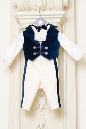 Summer Philip - Elegant navy blue suit for boys