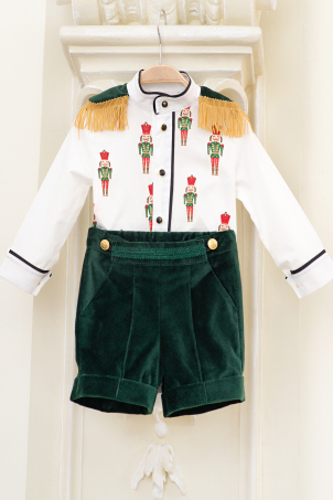 Christmas Nutcracker - Holyday season printed suit for boys 