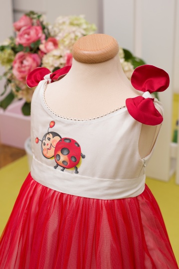 "Aquarela" - elegant dress "Ladybug"