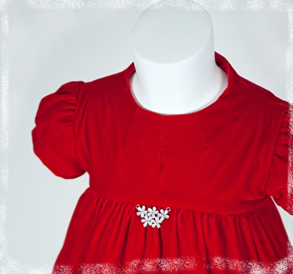 Christmas Stories -  "Natalie" Girl Velvet Dress
